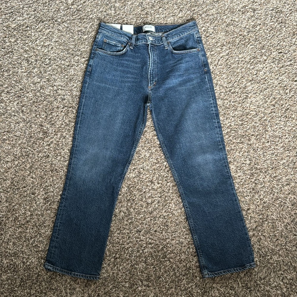 AGOLDE Wilder Mid-Rise Straight Jeans Size 30 NWT - Picture 4 of 14